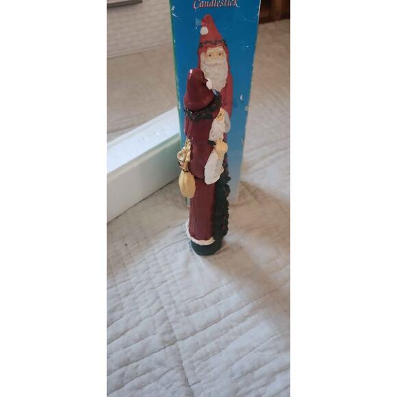 Old World Santa Candlestick 12" Tall In Original open Box - Picture 5 of 5